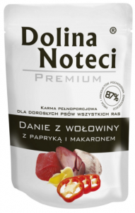 Dolina Noteci Danie Wołowina papryka makaron 300g