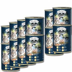 Abart Delicious Zestaw puszek dla kota 12X415g Łosoś w galaretce 