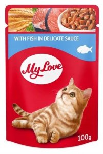 My Love Cat 100g saszetka dla kota Ryba w delikatnym sosie
