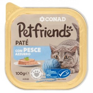 Pet Friends szalka dla kota pasztet ryba 100g