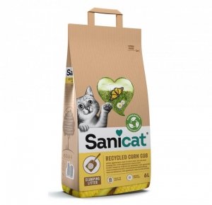 SaniCat Recycled Corn Cob żwirek dla kota kompostowalny, zbrylający 6L