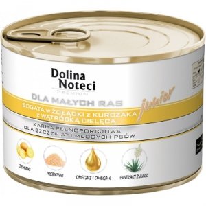 Dolina Noteci dla psów małych ras junior/ Żołądki kurczaka 185g