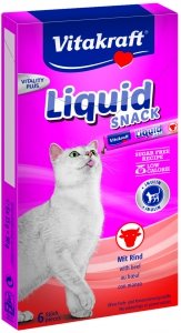 Vitakraft Cat Liquid Wołowina+Inulina 6szt 