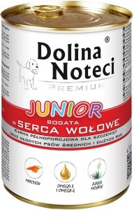 Dolina Noteci Junior serca wołowe 400g 
