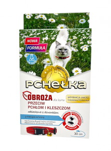 Pchełka Obroża dzwonek 30cm dla kota Dimetikon