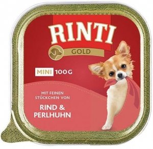 Rinti Mini Gold  Wołowina/ Perliczka 100g