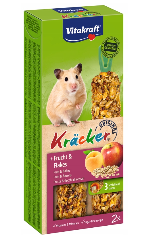 Vitakraft Kracker 2szt dla chomika owoce/płatki