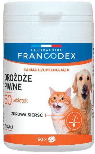 Francodex Drożdże piwne pies/kot 60 tabl