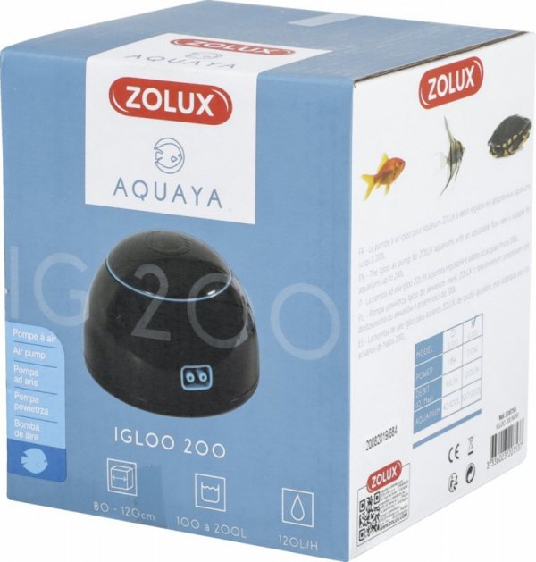 Zolux Aquaya Igloo 200 czarny napowietrzacz