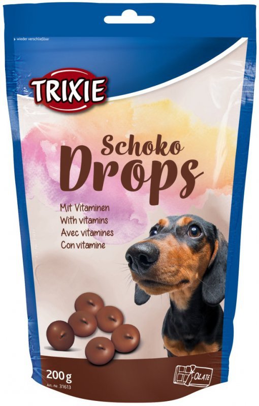 Trixie Dropsy czekoladowe 200g saszetka