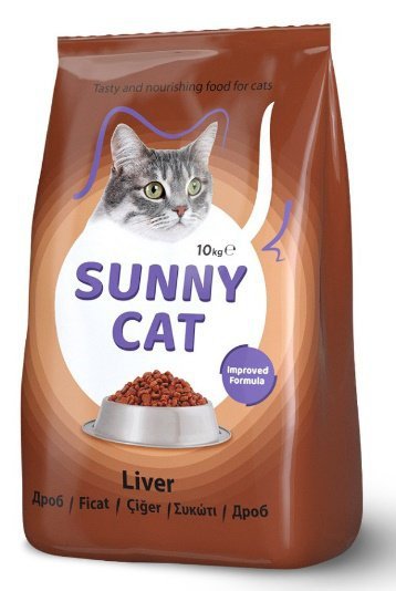 Sunny Cat 10kg Adult karma dla kota z wątróbką
