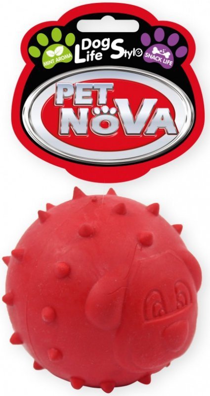 Pet Nova Piłka na przysmaki 6,5cm,czerwona