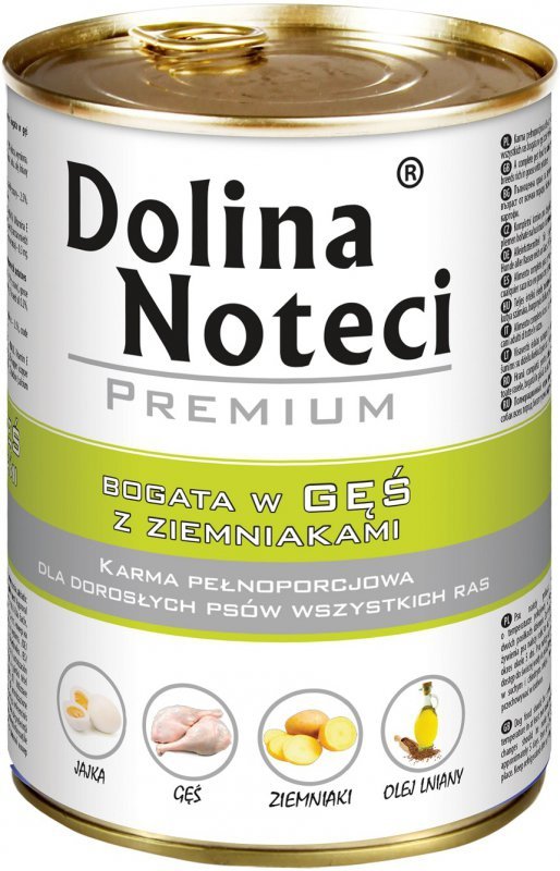 Dolina Noteci gęś + ziemniaki puszka dla psa 400g