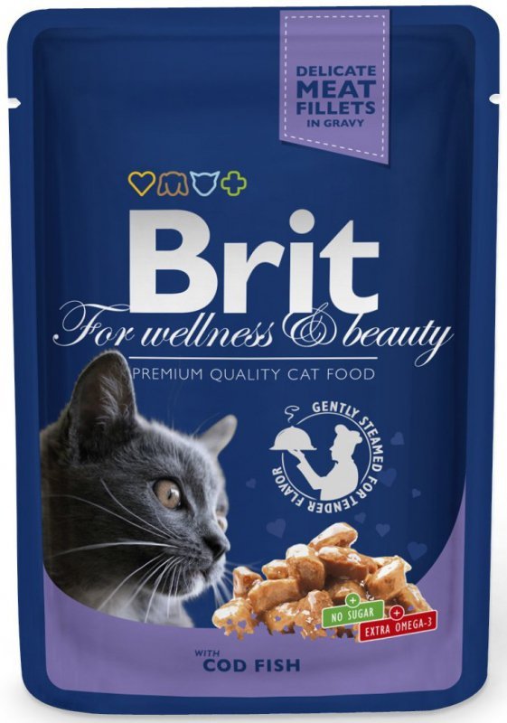 Brit Premium Cat 100g Dorsz sos saszetka