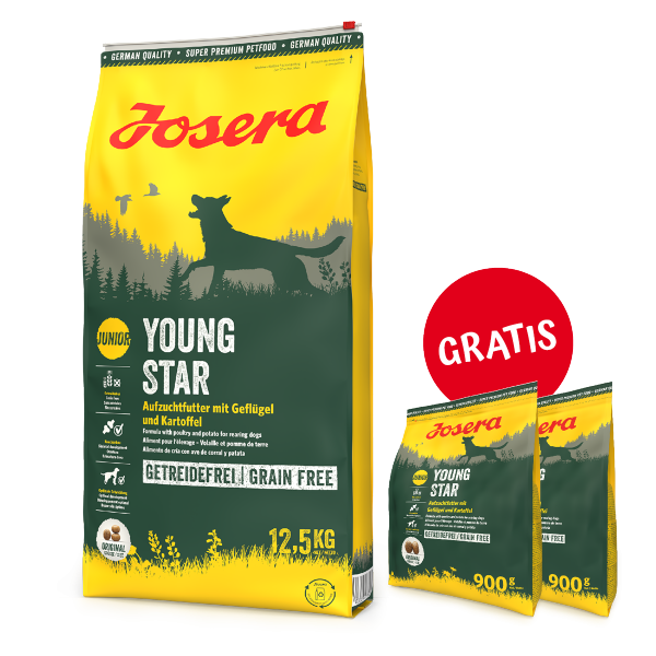 Josera Youngstar 12,5kg PLUS GRATIS 2 x 900g