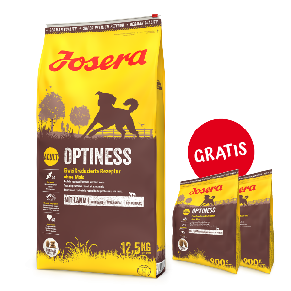 JOSERA Optiness 12,5kg PLUS GRATIS 2 x 900g