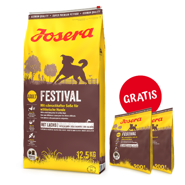 JOSERA Festival 12,5kg PLUS GRATIS 2 x 900g