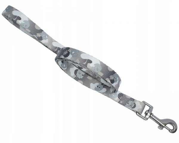 Zolux Smycz CAMO 15mm/1,20m szary