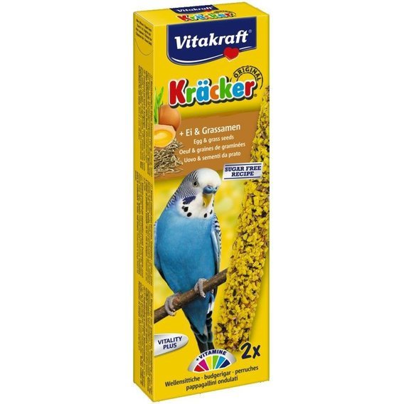 Vitakraft Kracker dla papugi falistej jajo i nasiona 2szt