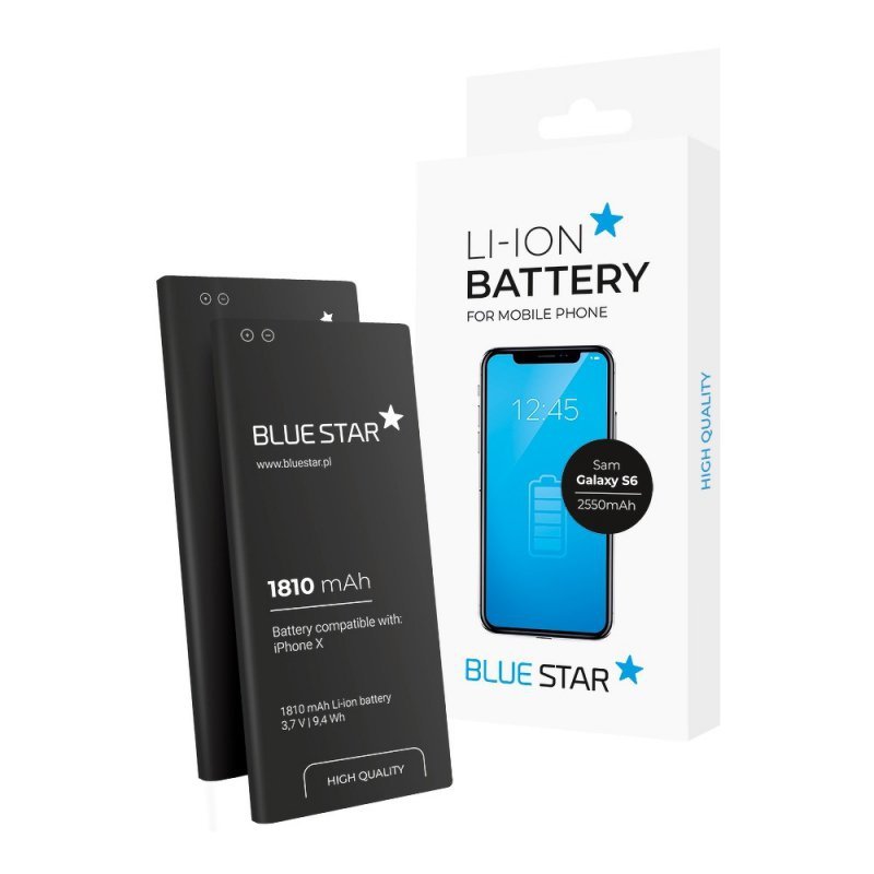 Bateria do Iphone X 2716 mAh  Blue Star HQ