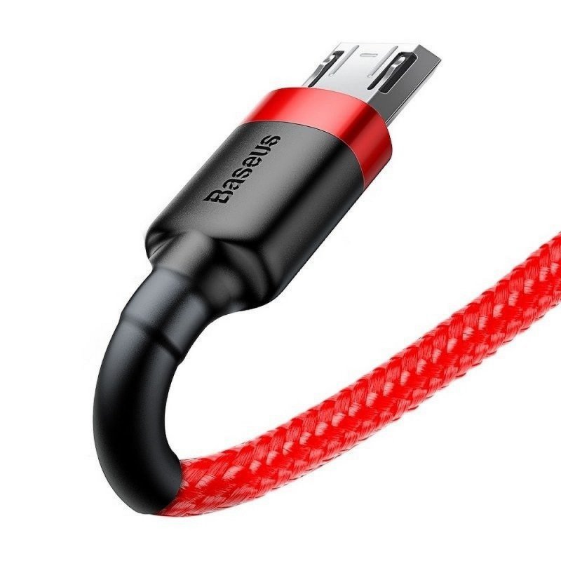 BASEUS kabel USB Cafule Micro 1,5A 2 metr czerwono-czerwony CAMKLF-C09
