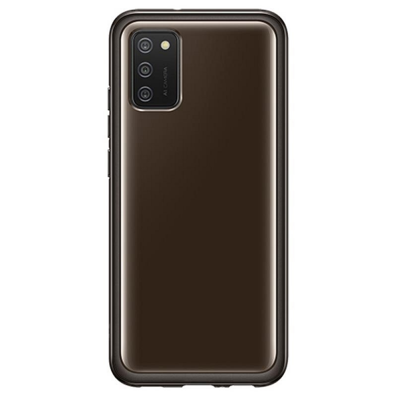 Oryginalny Futerał Clear Cover EF-QA026TBEGEU Samsung Galaxy A02s czarny blister