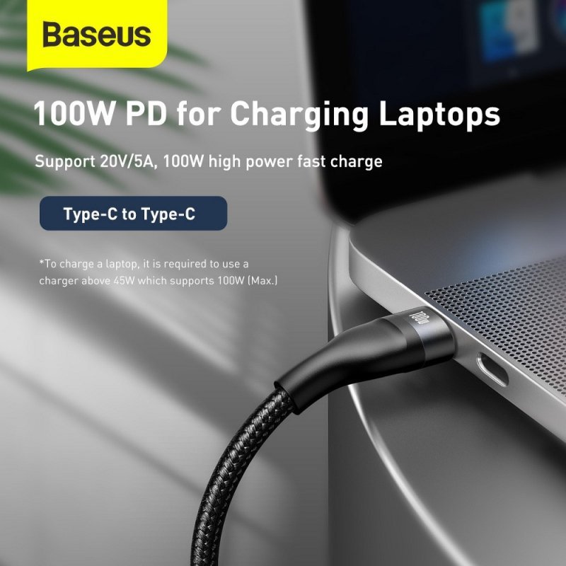 BASEUS kabel USB / Typ C 4w1 Typ C to Micro + Lightning 8-pin + Typ C 100W PD Qi szaro-czarny CA2T3-G1