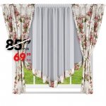Komplet zasłon z panelem firanowym 400x160 Rosa