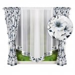 Komplet zasłon z panelem firanowym 400x160 Livia