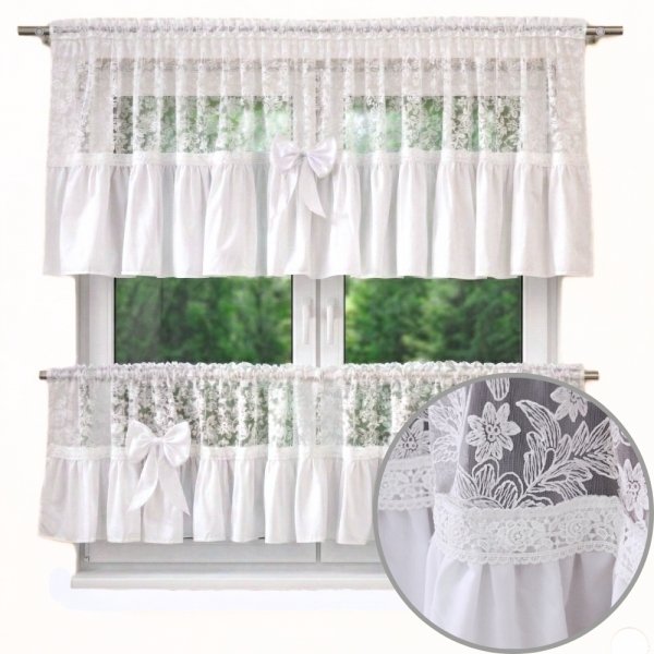 Komplet firan gotowych Ida ma białym tle ze zbliżeniem detalu