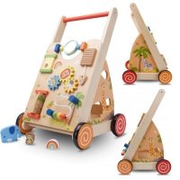 Pchacz jeździk dla dziecka drewniany chodzik interaktywny GIGANT XXL 55 cm 