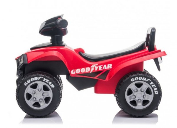 Jeździk pchacz chodzik dla dzieci na roczek Quad Good Year czerwony