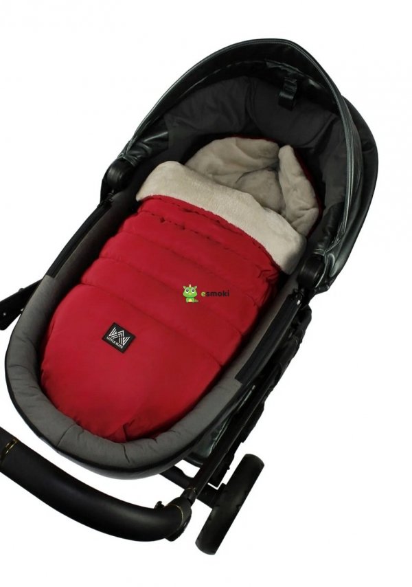 Śpiworek do wózka  gondoli fotelika 0 - 12 mc POLSKI PRODUKT premium  LITTLE ELITE Baby czerwony