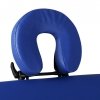 Niebieski składany stół do masażu 2 strefy z drewnianą ramą