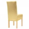 Elastyczne pokrowce na proste krzesła, 6 szt., złote