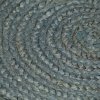 Ręcznie wykonany dywan z juty, okrągły, 120 cm, oliwkowozielony