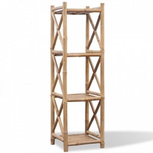 4 poziomowa bambusowa półka