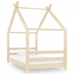 Rama łóżka dziecięcego, lite drewno sosnowe, 80 x 160 cm