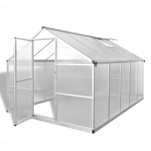 Szklarnia ogrodowa wzmocniona aluminiową ramą, 7,55 m²