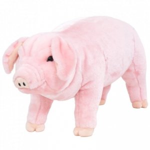 Pluszowa świnka, stojąca, różowa, XXL
