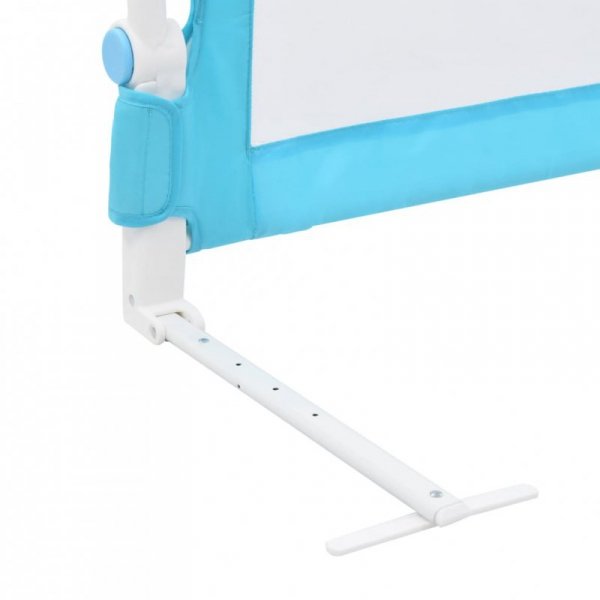 Barierka do łóżeczka dziecięcego, niebieska 180x42 cm poliester