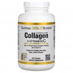 California Gold Nutrition, Hydrolyzed Collagen Peptides + Vitamin C, 250 tab.