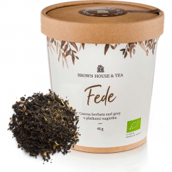 Fede - organiczna czarna herbata earl grey z płatkami nagietka, 40 g