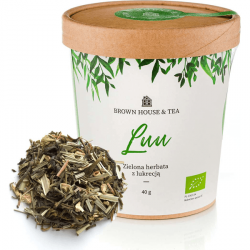Luu - organiczna zielona herbata z trawą cytrynową i dodatkami, 40 g