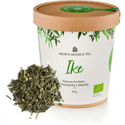 Ike - organiczna zielona herbata z prażonym ryżem i matchą, 40 g