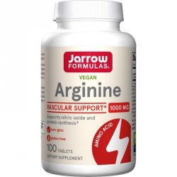 JARROW FORMULAS Arginine -  L-Arginina 1000 mg (100 tabl.)