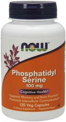 NOW FOODS Phosphatidyl Serine - Fosfatydyloseryna 100 mg (120 kaps.)