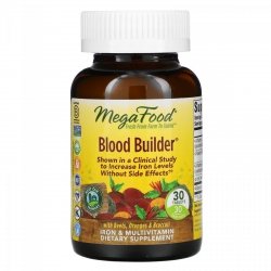 MegaFood Blood Builder żelazo + witamina B12 + kwas foliowy 30 tab.