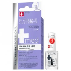 Eveline Nail Therapy Professional Med+ Maska na noc do paznokci 12ml