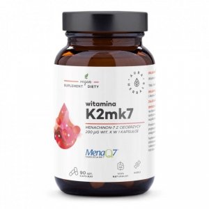 AURA HERBALS Witamina K2 MK7 200 mcg (90 kaps.)
